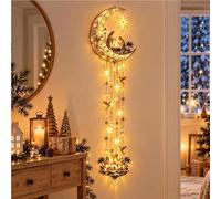 Decorazione da parete a LED a forma di angelo, luce notturna calda e | Design a cascata Starglow. Calda luce celeste. Ottima decorazione da parete natalizia e regalo custode per le donne.
