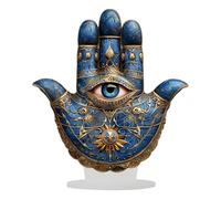 Decorazione da parete a mano 2D: opera d'arte distintiva delle mani del male, creazione di simbolo di meditazione spirituale, pezzo ornamentale di geometria sacra | Elemento di decorazione per la casa