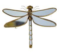 Decorazione da Parete A Specchio con Libellula, Sculture Montate su Specchio A Forma di Libellula Decorazione Pendente A Forma di Mosca di Drago Montata A Parete in Resina(Dragonfly)