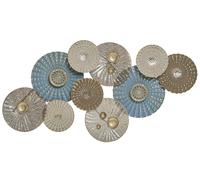 Decorazione da parete blu e beige HASSIUM
