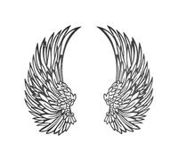 Decorazione da parete con Angel Wings - Opere d'arte estetiche per pareti, opere d'arte in metallo, misteriose con luci a LED, decorazioni per la casa | Angelo Angelo Sculture da parete