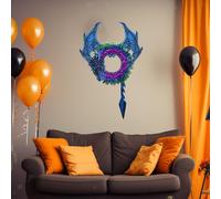 Decorazione da parete con ghirlanda decorativa per feste horror, per mensola