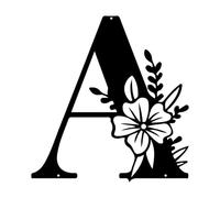 Decorazione da parete con lettere floreali, segni di lettere con design floreale, decorazione per esterni, per familiari, amici, colleghi, inaugurazione della casa
