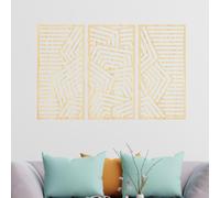 Decorazione da parete con scultura, 3 pezzi, artigianato, regali, opere