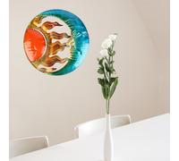 Decorazione da parete con sole e luna Attaccatura a parete con luna e sole