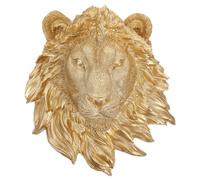 Decorazione da parete con testa di animale realistica, scultura con testa di