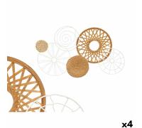 Decorazione da Parete Gift Decor Bianco Marrone Metallo 71,1 x 3,8 x 42,5 cm