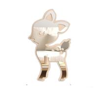 Decorazione da parete in acrilico, 1 confezione da 1 decalcomania a specchio con coniglio, orso, cervo, nuvole, stelle, decorazione leggera per la casa, soggiorno, camera da letto, cameretta dei