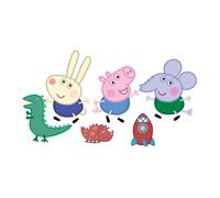 Decorazione Da Parete In Cartone Di George Pig, Edward Elephant E Richard Rabbit