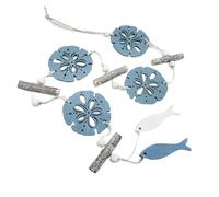 Decorazione da parete in legno rurale da appendere, a forma di stella, pesce, conchiglia, decorazione da parete per casa, giardino e ufficio, arredamento creativo uso acchiappasole