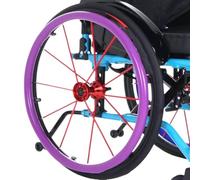 Decorazione da parete in macramè, Copertura for sedia a rotelle sportiva con ruota posteriore, anelli di spinta in silicone for sedia a rotelle, copricerchi for ruote di sedie a rotelle(Purple,24in)