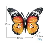 Decorazione Da Parete In Metallo A Forma Di Farfalla Grande Da 27cm Per Esterni