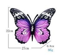 Decorazione Da Parete In Metallo A Forma Di Farfalla Grande Da 27cm Per Esterni