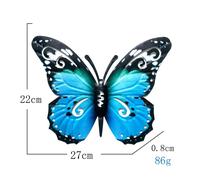 Decorazione Da Parete In Metallo A Forma Di Farfalla Grande Da 27cm Per Esterni