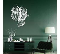 Decorazione da Parete in Metallo con Farfalla e Note Musicali, Decorazione a Forma di Farfalla, Musica per Soggiorno, Camera da Letto, Bagno, casa (bi