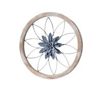 Decorazione da parete in metallo con fiori, scultura da parete per sala da