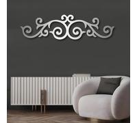 Decorazione da parete in metallo con pergamena, ferro rustico da parete, decorazione artistica con pergamena, scultura moderna per la casa, soggiorno, camera da letto, corridoio e scale, regalo