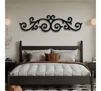 Decorazione da parete in metallo con pergamena, ferro rustico da parete, decorazione artistica con pergamena, scultura moderna per la casa, soggiorno, camera da letto, corridoio e scale, regalo