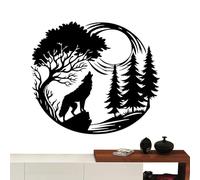 Decorazione Da Parete In Metallo Con - Silhouette Artistica Di Un Animale, Robusta Placca In Ferro Con Fauna Selvatica, Bellissimo Attaccapanni Ispirato Alla Natura | Parete Della Galleria Minima