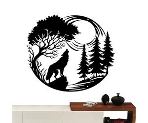 Decorazione Da Parete In Metallo Con - Silhouette Artistica Di Un Animale, Robusta Placca In Ferro Con Fauna Selvatica, Bellissimo Attaccapanni Ispirato Alla Natura | Parete Della Galleria Minima