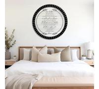 Decorazione da Parete in Metallo, Moderna e Minimalista, 10 Comandamenti, Dieci versetti della Bibbia, Preghiera del Signore, da Appendere al Soggiorno, Articoli Religiosi (Nero 24