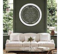 Decorazione da Parete in Metallo, Moderna e Minimalista, con i 10 comandamenti, i Dieci versetti della Bibbia, la Preghiera del Signore, da Appendere al Soggiorno, Articoli religio