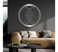 Decorazione da Parete in Metallo, Moderna e Minimalista, con i 10 comandamenti, i Dieci versetti della Bibbia, la Preghiera del Signore, da Appendere al Soggiorno, Articoli religio
