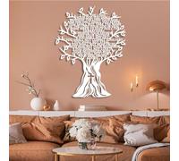 Decorazione da Parete in Metallo, Moderna e Minimalista, con i 10 comandamenti, Versetto della Bibbia, Croce, Albero della Vita, Soggiorno, Camera da Letto, Decorazioni religiose (
