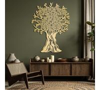 Decorazione da Parete in Metallo, Moderna e Minimalista, con i 10 comandamenti, Versetto della Bibbia, Croce, Albero della Vita, Soggiorno, Camera da Letto, Decorazioni religiose (