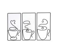 Decorazione da parete in metallo nero Decorazioni artistiche da giardino per casa e ufficio dal design cavo squisito adatte a vari spazi