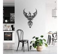 Decorazione Da Parete in Metallo Phoenix Da Appendere Alla Parete per La