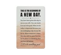 Decorazione da parete in metallo rustico, poster da parete con scritta "Let It Be Something Good", arte da parete motivazionale, insegne per la famiglia per la decorazione della casa, cartello deco