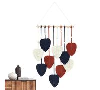 Decorazione da parete in stile boho per soggiorno, arazzo in tessuto bohémien, artigianato in tessuto macramè, piume di macramè, ornamento estetico per asilo camera da letto appartamento