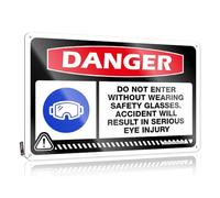 Decorazione da parete motivazionale Life Better With Decor, targa in latta con scritta in inglese "Farm Welcome Rust-proof Vintage Art/Lakehouse Decor for the Home - Danger Do Not Enter Without