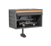Decorazione da parete per garage auto con ganci per chiavi, organizer rustico in legno, appendiabiti da parete con ante apribili e ripiano portaoggetti, appendiabiti salvaspazio per chiavi, cappelli