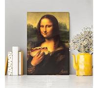 Decorazione Da Parete Per Il Bagno Con La MonnaLisa - 30x40cm Poster Da Parete Per Bagno MonnaLisa, Decorazione DaParete PerBagno, Ristorante, Hotel, Casa, Dormitorio, Appartamento, Ringraziamento