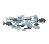 Decorazione da parete pesci in metallo, 71x26 cm