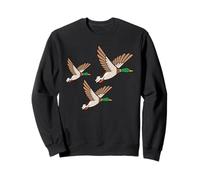 Decorazione da Parete retrò Kitsch Three Flying Ducks 3 Mallards Felpa