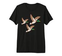 Decorazione da Parete retrò Kitsch Three Flying Ducks 3 Mallards Maglietta Premium