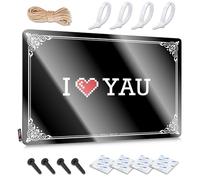 Decorazione da parete retrò sarcastica per camera da letto degli uomini, decorazione da parete rustica "I Love Yau", facile da appendere per taverna (20 x 30 cm)