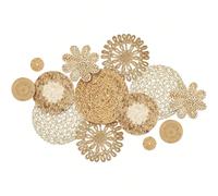 Decorazione da parete stile boho 1/13, cesto in rattan intrecciato, piatto, fatto a mano, in vimini, bambù, giunco marino, decorazione pensile per camera da letto, soggiorno, sala da pranzo, ufficio, 