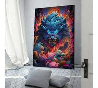 Decorazione da parete vibrante e caotica per corridoio e scale, bella decorazione per la stanza pronta da appendere, immagini grandi 20 x 30 cm
