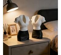 Decorazione da scrivania creativa 3D con camicia sexy e gonna attillata, decorazione d'ufficio unisex per alleviare lo stress lavorativo, adatta per decorazione da scrivania, archiviazione, regalo di 