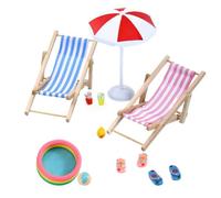 Decorazione da Spiaggia in Miniatura Casetta delle Bambole Complementi | Decorazioni in Miniatura per Torte e Casa delle Bambole a Tema Spiaggia per la Casa, Soggiorno, Camer