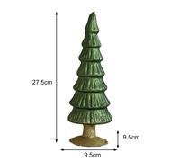 Decorazione da tavolo albero di Natale in vetro luminoso per festeggiare le vaca