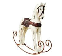 Decorazione da Tavolo in Legno massello, Cavallo a Dondolo, oscillante, Natale, Decorazioni per la casa, Artigianato in Legno, Ornamento, Scultura Fatta a Mano, Artigianato Moderno, Statua per battes