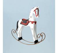 Decorazione da Tavolo in Legno massello, Cavallo a Dondolo, oscillante, Natale, Decorazioni per la casa, Artigianato in Legno, Ornamento, Scultura Fatta a Mano, Artigianato Moderno, Statua per battes