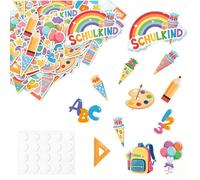 Decorazione da tavolo per l'inizio della scuola, decorazione per l'inizio della scuola, con 60 coriandoli, diversi motivi per feste di inizio della scuola, decorazione da tavolo e regalo