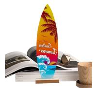 Decorazione da tavolo per tavola da surf, divertente cartello da surf | Targa da appendere alla parete della spiaggia, decorazioni per tavole da surf, adatte per case costiere e feste tropicali