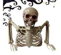 Decorazione Da Terra Con Teschio Di Halloween - Statua Realistica Di Schele | ABS Impermeabile, Riutilizzabile, 9,45 Pollici; Emerge Da Terra, Strisciante Realistica; Per Cortile, Prato, Cimitero